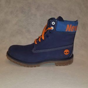 Timberland Men's Navy and Orange Boots